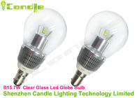 7W B15 LED گلوب لامپ قدرت بالا پاک کردن شیشه 360 درجه زاویه پرتو Ra80 Dimmable در CE