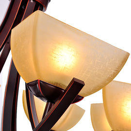 آمریکا سبک بوردو فلزی فرفوژه لوستر، خانه E27 لوستر LED