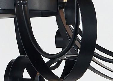 64CM ارتفاع بزرگ یکپارچهسازی با سیستمعامل فرفوژه کهربا شیشه ای لوستر چراغ / چراغ برای حمام