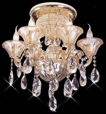 اتاق ناهار خوری / حمام فرفوژه LED لوستر چراغ با طلایی و پایان