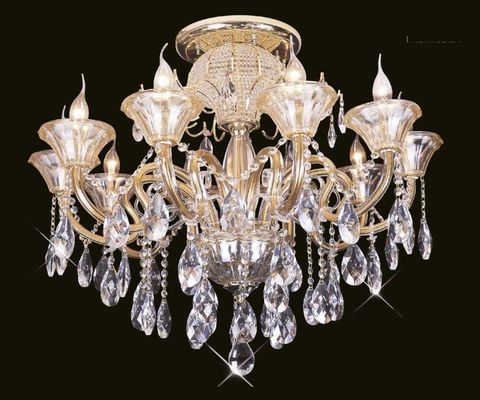 اتاق ناهار خوری / حمام فرفوژه LED لوستر چراغ با طلایی و پایان