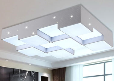 چراغ سقفی صفحه اصلی سفید فرفوژه 64W LED آهن لوستر