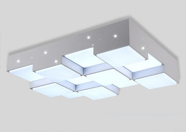 چراغ سقفی صفحه اصلی سفید فرفوژه 64W LED آهن لوستر