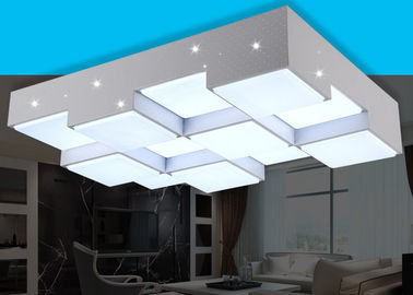 چراغ سقفی صفحه اصلی سفید فرفوژه 64W LED آهن لوستر