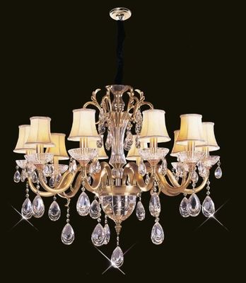 بالا لومن 18 چراغ 1050 X 820mm کریستال لوستر نورپردازی / تجاری LED آویز نورپردازی