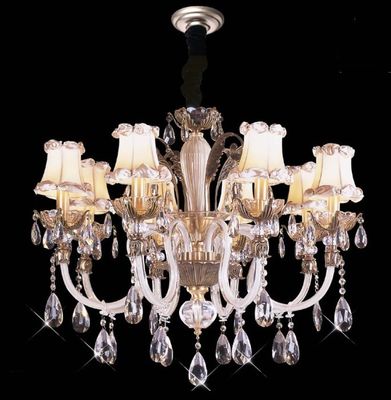 بالا لومن 18 چراغ 1050 X 820mm کریستال لوستر نورپردازی / تجاری LED آویز نورپردازی