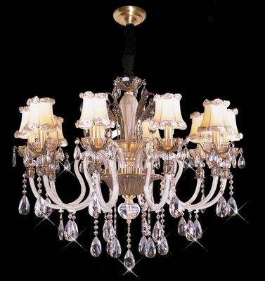 بالا لومن 18 چراغ 1050 X 820mm کریستال لوستر نورپردازی / تجاری LED آویز نورپردازی