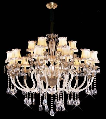 بالا لومن 18 چراغ 1050 X 820mm کریستال لوستر نورپردازی / تجاری LED آویز نورپردازی