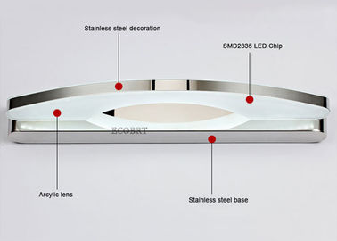 حمام اکریلیک غرور آینه چراغ LED لوازم نصب کردنی 15W 70CM طولانی