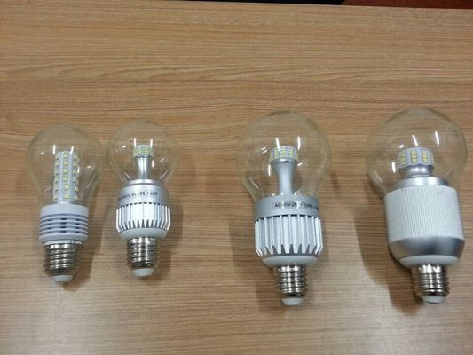 آلومینیوم + شیشه ای صفحه اصلی به رهبری نور Bulbs 9W با 360 درجه زاویه پرتو