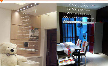 220V / 110V دانلود سقف سفید 18W LED کریستال چراغ تکمیل طلایی