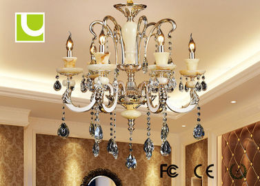 اطاق خواب 110V / 220V کریستال لامپ سقف 18 نور لوستر 115 × 110 سانتی متر