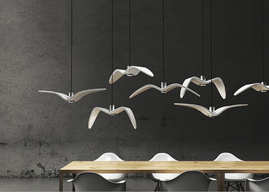 دوست داشتنی Nightbirds تعلیق نورپردازی سفید خالص اکریلیک چراغ روشنایی پرندگان شکل
