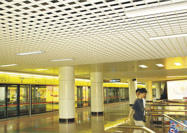 مدرن Grating Metal Grid Ceiling مصالح ساختمانی برای سیستم های تعلیق سقف
