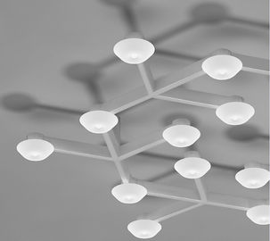17 چراغ LED خالص دایره چراغ حلق آویز سقفی با LED سفید گرم