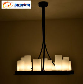 پیچیده گرد رهبری لوستر چراغ 20 شمع 4 چراغ LED رستوران نوار