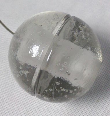 شفاف شیشه ای توپ LED لوستر چراغ شفاف معلق آویز