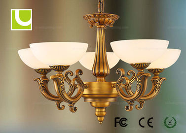 یکپارچهسازی با سیستمعامل مس تزئینی 5 PCS E27 LED لوستر چراغ برای هتل / ویلا