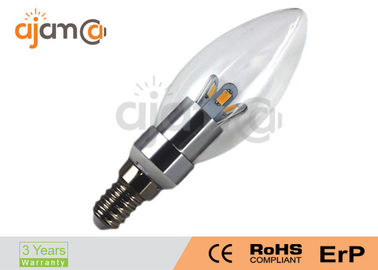 3000K داخل سالن LED شمع لامپ صرفه جویی در انرژی 280lm 36x104 میلی متر