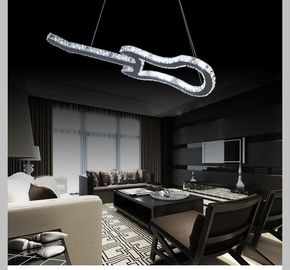 مد مینیمالیستی خلاق چراغ لوستر LED گیتار مدرن کریستال هتل آینه دو لوستر فولاد ضد زنگ