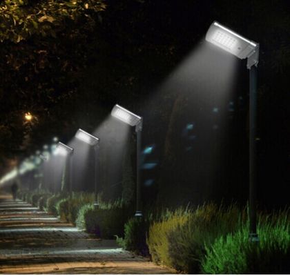 6W IP66 ضد آب خورشیدی در فضای باز صفحه چراغ های خیابانی برای پارک نورپردازی
