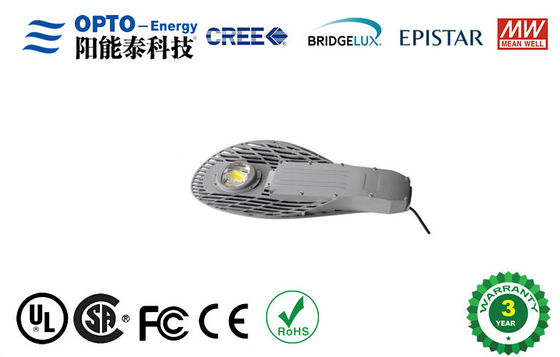 جاده ها COB فضای باز به رهبری نور خیابان 50W با MeanWell راننده با آلومینیوم و تمپر شیشه رهبری