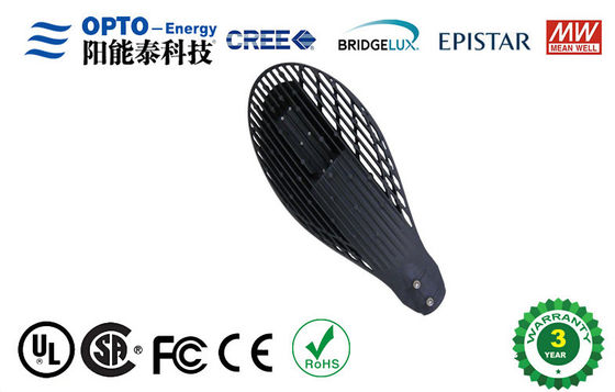 جاده ها COB فضای باز به رهبری نور خیابان 50W با MeanWell راننده با آلومینیوم و تمپر شیشه رهبری