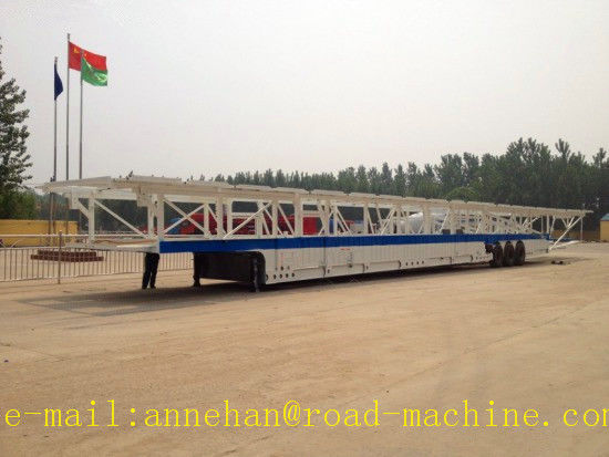 تریلر حمل و نقل خودروهای SHMC 18m خودروی حامل اتومبیل 18000 x 2400 x 3000 میلی متر با محور FUWA با تایید ISO CCC